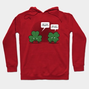 Saint Patrick's Day Clover Irish Shamrock Funny Original Cartoon Hoodie